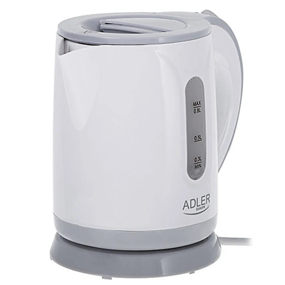 Bouilloire Adler AD 1371g Blanc Gris polypropylène 850 W 0,8 L