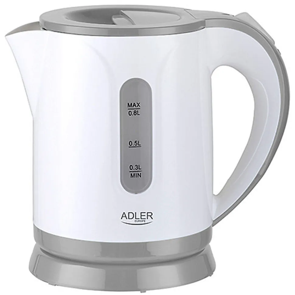 Bouilloire Adler AD 1371g Blanc Gris polypropylène 850 W 0,8 L