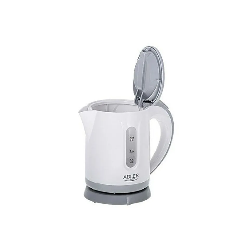 Bouilloire Adler AD 1371g Blanc Gris polypropylène 850 W 0,8 L