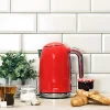 Bouilloire design Rétro rouge 1.7L