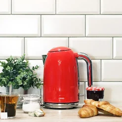Bouilloire design Rétro rouge 1.7L