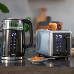 Bouilloire digitale noire design 1.7L