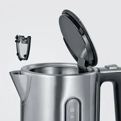 Bouilloire Electrique SEVERIN WK3418 - Inox - 1,7 L - Température réglable - Affichage LCD