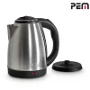 Bouilloire en inox - 1500W Capacité 1.8L avec système anti-surchauffe - PEM KT-161