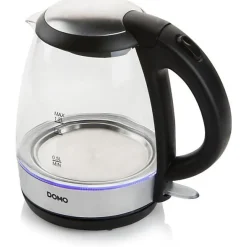 Bouilloire en verre DOMO DO9218WK 1,2 L 2200 W Noir Transparent socle 360