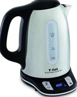 Bouilloire électrique 1,7 L inox avec 7 températures et maintien chaud