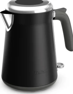 Bouilloire électrique 1,7 L noire en inox avec arrêt automatique