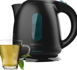 Bouilloire électrique 1 L Plastique Noir 2200 W