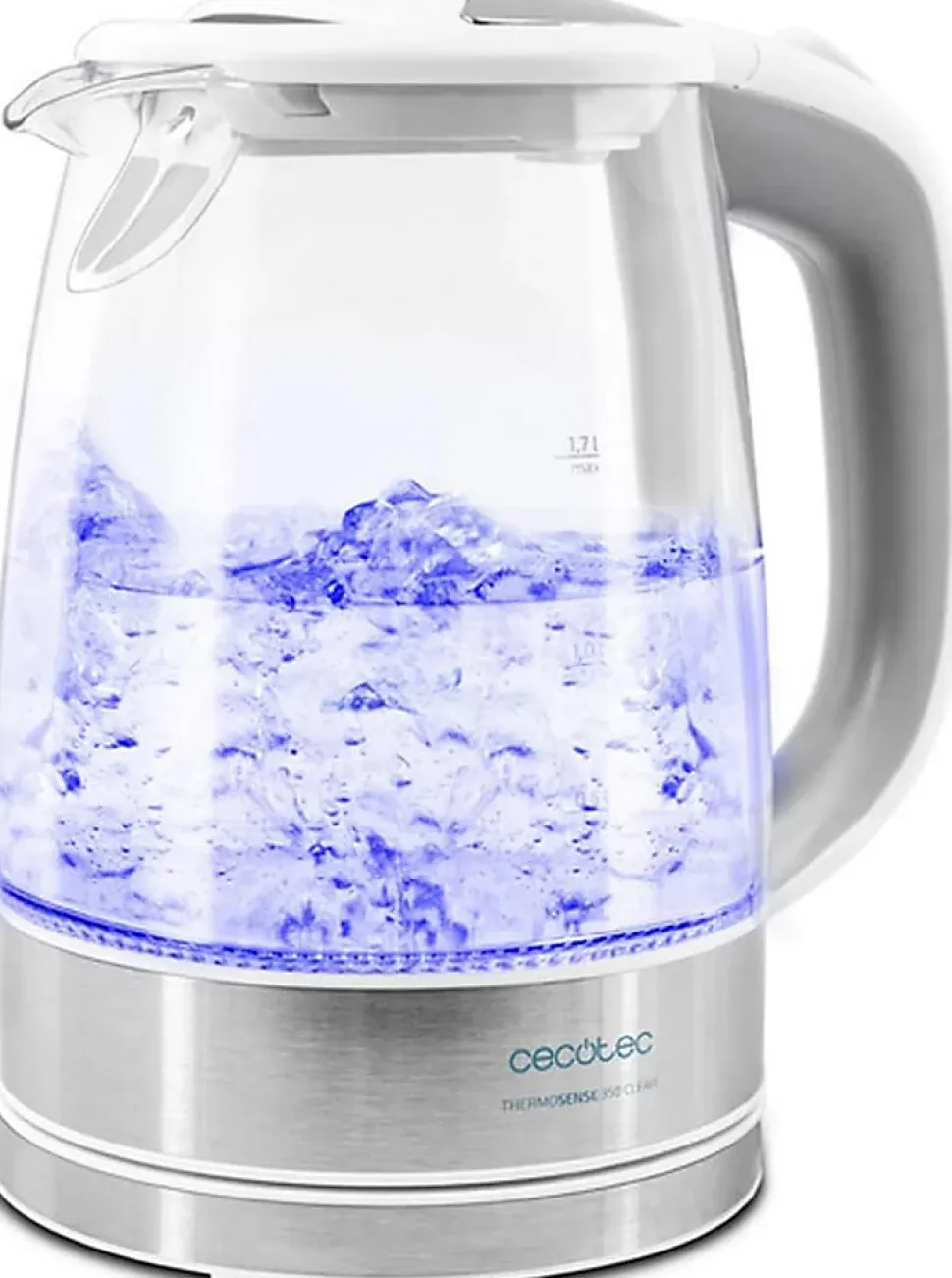 Bouilloire électrique 1,7 L Verre Blanc/Gris 2200 W