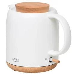 Bouilloire électrique Adler AD 1304 - en céramique, Capacité 1,0 L, 1200W - Protection automatique contre l'ébullition sans eau