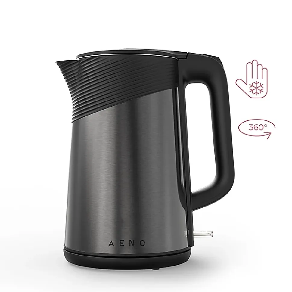 Bouilloire Électrique EK3 : 1850-2200W, 1.7L, Sécurité et Parois Doubles