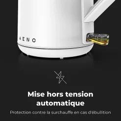 Bouilloire Électrique EK2 : 1850-2200W, Parois Doubles et Sécurité Maximale