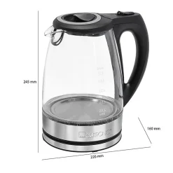 Bouilloire électrique en verre 1,5L 2200W Clatronic WKS 3744G