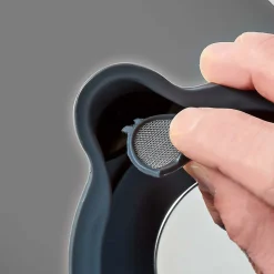 Bouilloire Électrique 1,7L Acier Gris 2200W Protection contre ébullition NEDIS