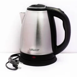 Bouilloire électrique 1.8L inox sans fil Silver Hagen HA5525-SIL