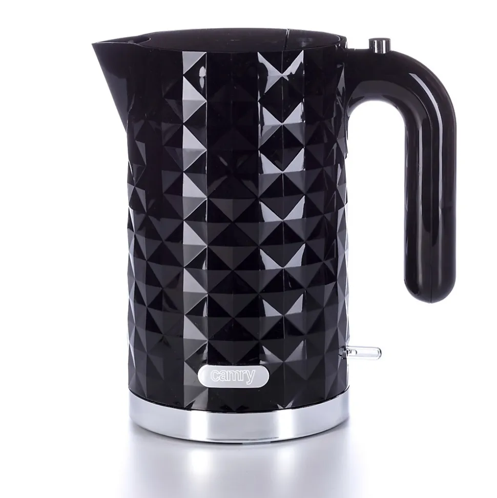 Bouilloire électrique Noir 1,7 L - 2200W - Protection contre l'ébullition à sec - Camry CR 1269B