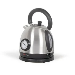 Bouilloire rétro inox avec thermomètre 1800W