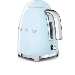 Bouilloire sans fil 1.7l 2400w bleu azur Smeg KLF03PBEU années 50
