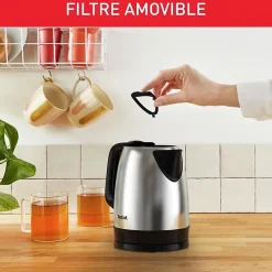 Bouilloire sans fil 1.7l 2400w inox Tefal KI150D10