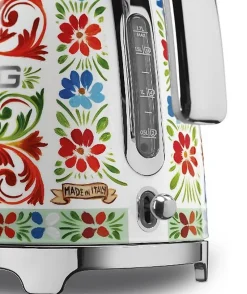 Bouilloire sans fil 1.7l 2400w multicolore Smeg KLF03DGEU années 50 dolce & gabbana