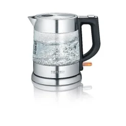 Bouilloire sans fil 1l 2200w verre/inox Severin WK3468