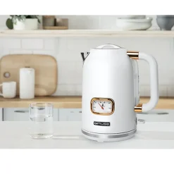 Bouilloire sans fil MUSE MS-030 W - indicateur de température de l'eau - 2200W - Filtre amovible et lavable - Capacité de 1.7L