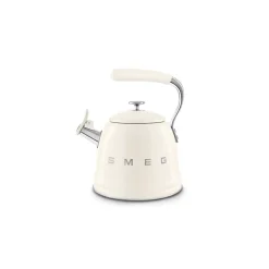 Bouilloires à sifflet 2.3l crème Smeg WKF01CR années 50