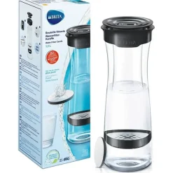 Bouteille filtrante BRITA - Fill & Serve Gris - Capacité 1,3L - 1 filtre MicroDisc inclus