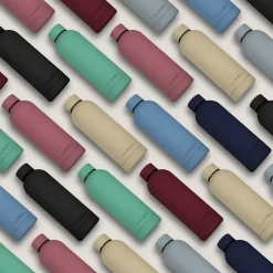 Bouteille, gourde isotherme chaud ou froid en acier inoxydable, réutilisable - 500 ml - Gris anthracite - Vivezen