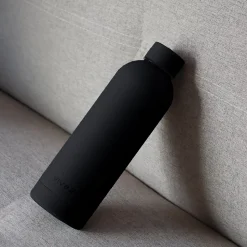 Bouteille, gourde isotherme chaud ou froid en acier inoxydable, réutilisable - 750 ml - Noir - Vivezen