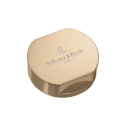 Bouton pour mécanisme 2 cuves, VILLEROY & BOCH en acier inoxydable finition or mat