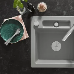 Bouton pour vidage évier 1 cuve VILLEROY & BOCH finition chromé