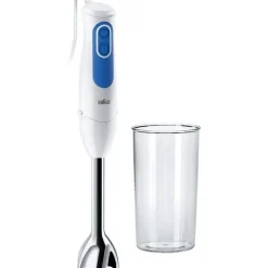 BRAUN MQ3000WH Mixeur plongeant Smoothie Plus - Blanc et Bleu