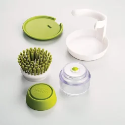 Brosse à vaisselle avec réservoir Palm scrub gris