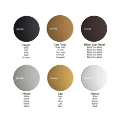 Cache bonde évier 90 mm finition or Poalgi