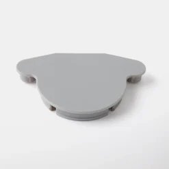 Cache-trou de charnière en plastique GoodHome gris ø35 mm, 4 pièces