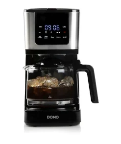 Cafetiere filtre - DOMO - DO733K - 900 W - 4 a 10 tasses - Ecran LCD - 3 intensités - Noir