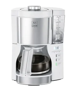 Cafetiere filtre - Melitta - Look V Timer 1025-07 - 1,25L - 10 tasses - 1080 Watts