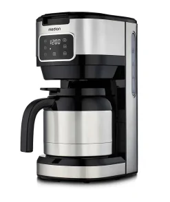 Cafetiere Filtre Digitale Isotherme - MEDION - 900W - 1,2L - Silver