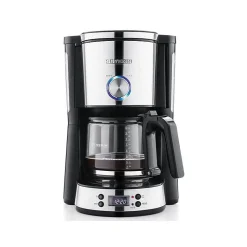 CAFETIERE PROGRAMMABLE 10T 1,4L 1000W SELECTEUR D AROME LCD NOIR INOX SEVERIN - 4826