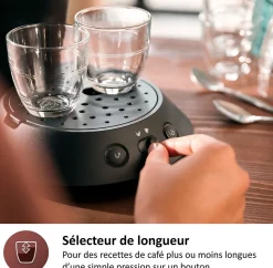 Cafetière à dosette - PHILIPS - SENSEO - CSA210/61 - Original Plus - Noir intense