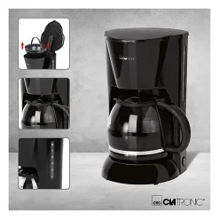 Cafetière 12-14 tasses 1,5L Clatronic KA 3473 Noir