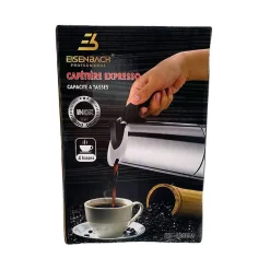 Cafetière Expresso en Acier Inoxydable 4 Tasses Eisenbach EB-400CM