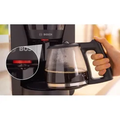 Cafetière Filtre - BOSCH - TKA2M113 MyMoment - Noire - Capacité 1,25L - verseuse verre - système anti-gouttes