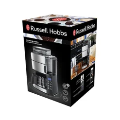 Cafetière filtre Russell Hobbs Grind and Brew 1,25 L broyeur intégré inox noir