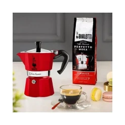 Cafetière italienne 3 tasses rouge Bialetti 0009132/0004942 moka express color