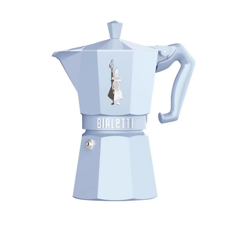 Cafetière italienne 6 tasses bleu pastel Bialetti 0009062 moka exclusive