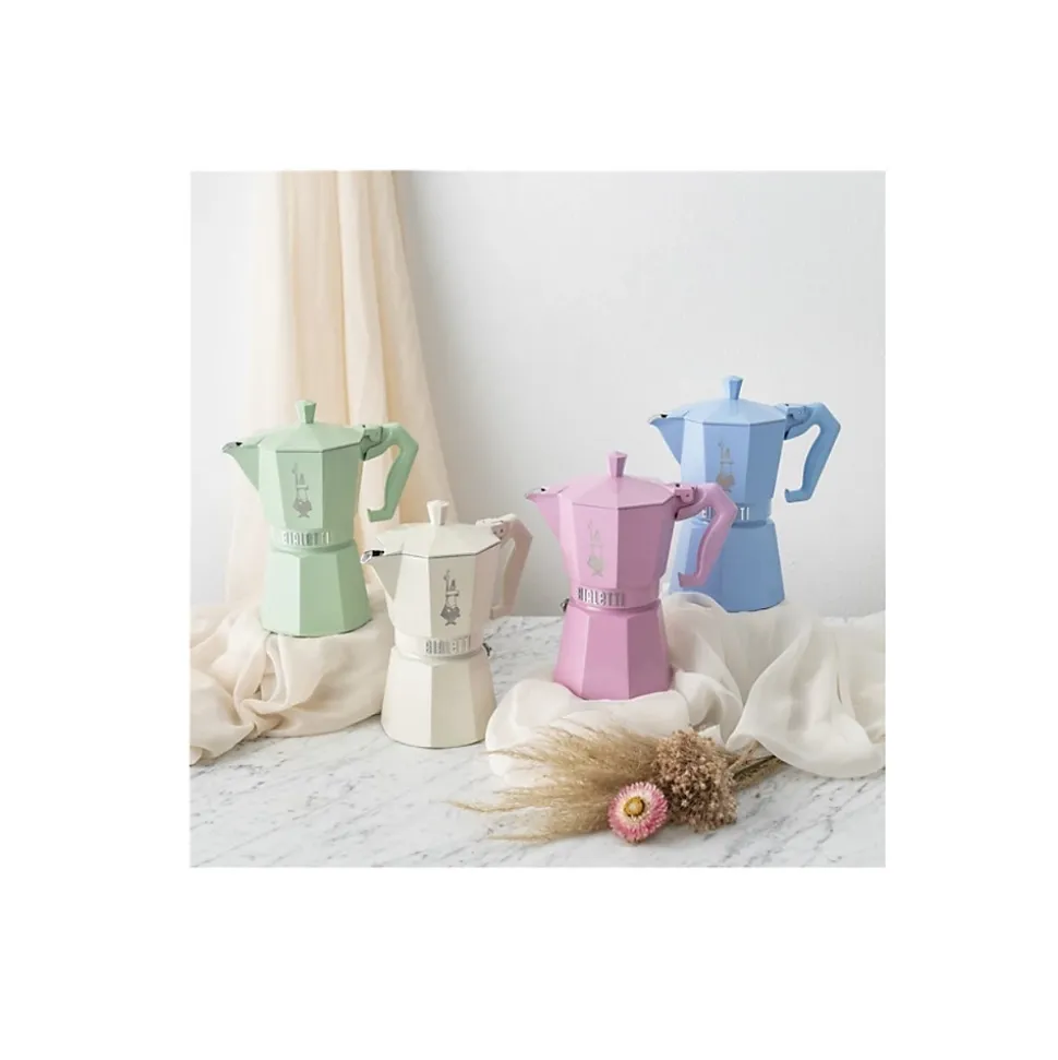 Cafetière italienne 6 tasses bleu pastel Bialetti 0009062 moka exclusive