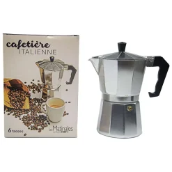 Cafetière italienne 6 tasses aluminium