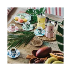 Cafetière italienne 6 tasses jaune pastel Bialetti 0006538 rainbow
